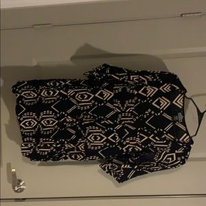 Cinched waist dress with tie and buttons